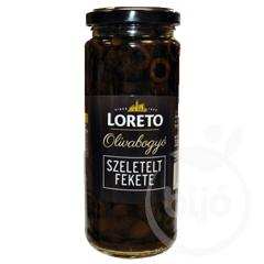 Loreto szeletelt fekete olivabogyó 430 g