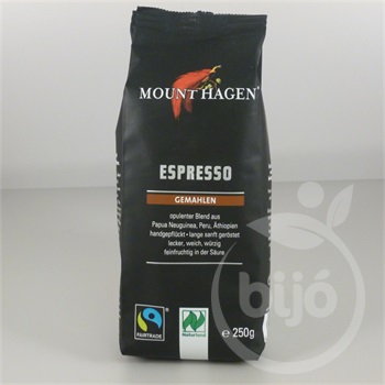 Mount Hagen bio kávé espresso 250 g