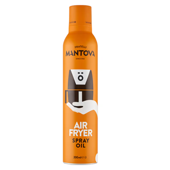 Mantova 230 air fryer spray - magas olajsav tartalmú napraforgó olajjal, avokádó- és rizs olajjal 200 ml