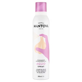 Mantova extra szűz oliva olaj spray fokhagyma ízesítésű 200 ml