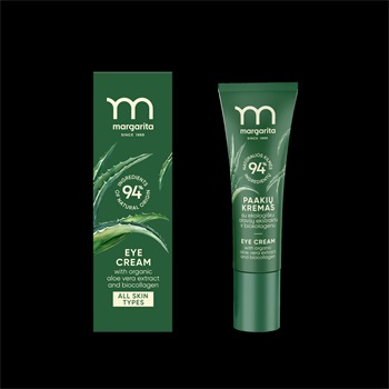 Margarita szemkörnyékápoló krém bio aloevera-kivonattal és biokollagénnel 15 ml