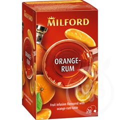 Milford narancs-rum ízű gyümölcstea 20x2,5g 50 g