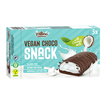 Milino vegan kókuszos snack 5x24g 120 g