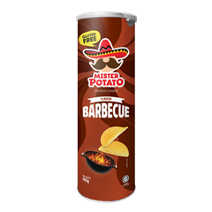 Mister Potato gluténmentes chips bbq 160 g