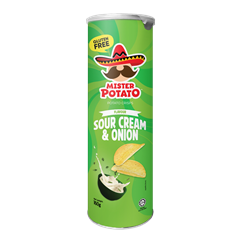 Mister Potato gluténmentes chips hagymás tejfölös  160 g