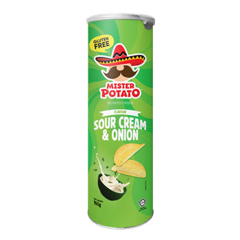 Mister Potato gluténmentes chips hagymás tejfölös  160 g