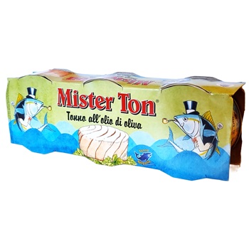 Mister Ton tonhaldarabok olíva olajban 3x70g 210 g