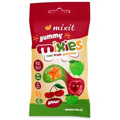 Mixit gyümölcsös mixies-természetes gyümölcszselé alma-cseresznye 35 g