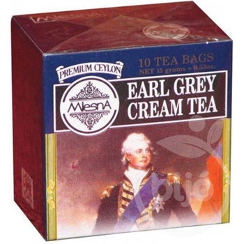 Mlesna earl grey krém filteres fekete tea 10x1,5g 10 db