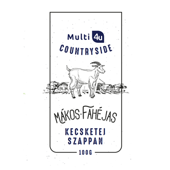 Multi 4u countryside kecsketej szappan mákos-fahéjas 100 g
