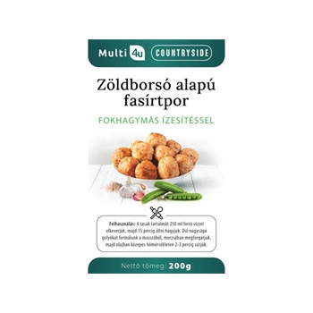 Multi 4u countryside zöldborsó alapú fasírtpor fokhagymás ízesítéssel 200 g