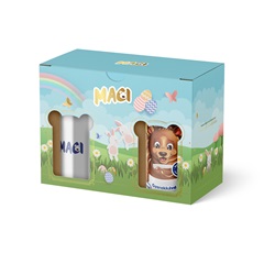 Multi cikória húsvéti ajándékcsomag classic ízben 250 g + maci fém termosz 1 db