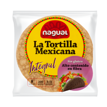 Nagual teljeskiőrlésű kukorica tortilla 15cm 200 g