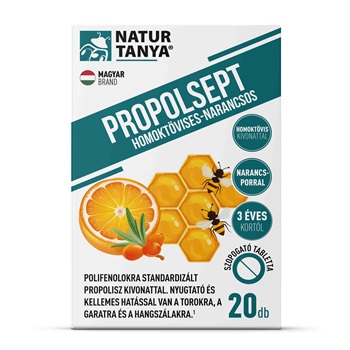 Natur Tanya propolsept homoktövises-narancsos szopogatótabletta 20 db