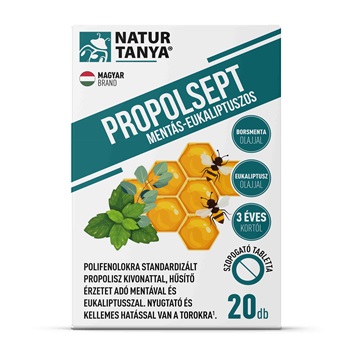 Natur Tanya propolsept mentás-eukaliptuszos szopogatótabletta 20 db