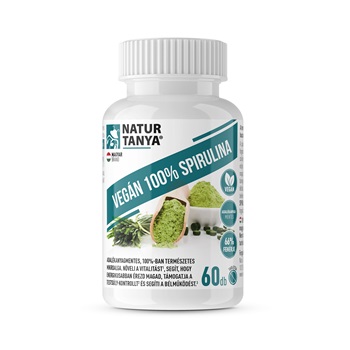 Natur Tanya vegán 100% spirulina 500mg tabletta 60 db