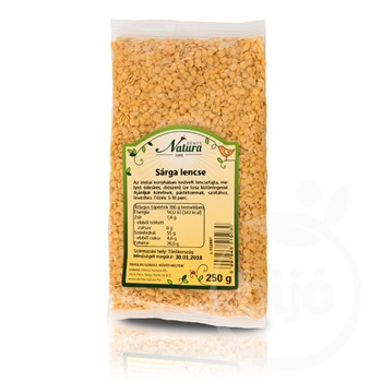 Natura sárga lencse 250 g