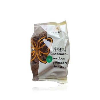 Natural gluténmentes karobos-gyömbéres rizskeksz 150 g