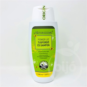 Naturissimo power up tusfürdő és sampon 200 ml