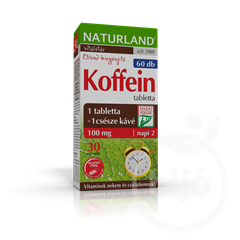 Naturland koffein tabletta 60 db