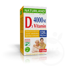 Naturland prémium d-vitamin forte tabletta 120 db