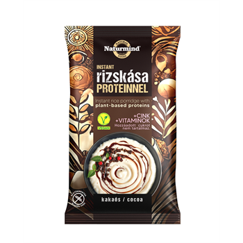 Naturmind proteines gluténmentes instant rizskása kakaós 44 g