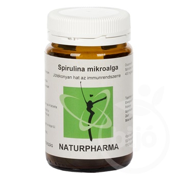 Naturpharma spirulina mikroalga tabletta 120 db