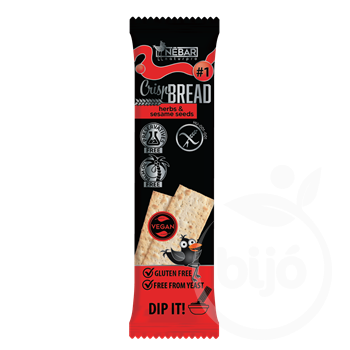 Nébar naturpro lapkenyér szezámos, mediterrán 25 g