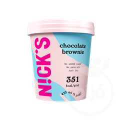 Nicks hozzáadott cukormentes csokis brownie jégkrém 473 ml