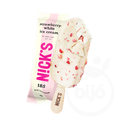 Nicks hozzáadott cukormentes pálcikás jégkrém eper-fehércsoki 76 g