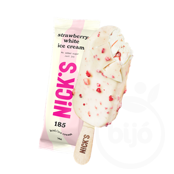 Nicks hozzáadott cukormentes pálcikás jégkrém eper-fehércsoki 76 g