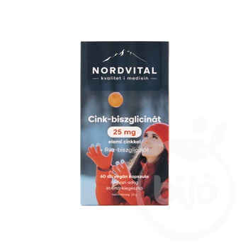 Nordvital cink-biszglicinát+réz kapszula 60 db