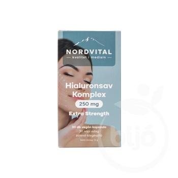 Nordvital hialuronsav komplex vegán kapszula 30 db