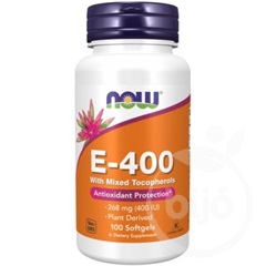 Now e-vitamin 400ne természetes kevert tokoferolokkal lágykapszula 100 db