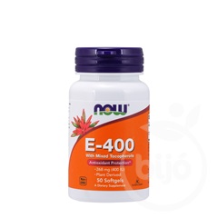 Now e-vitamin 400ne természetes kevert tokoferolokkal lágykapszula 50 db
