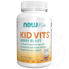 Now kid vits berry blast multivitamin málnás rágótabletta 120 db