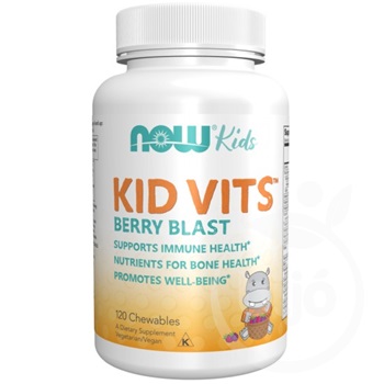 Now kid vits berry blast multivitamin málnás rágótabletta 120 db