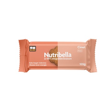 Nutribella keksz fruktózzal fahéjas 105 g