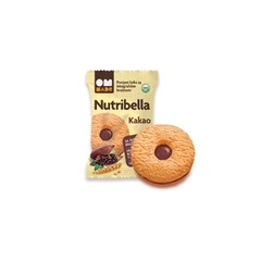 Nutribella teljes kiőrlésű vegán keksz kakaó krémmel töltött 50 g