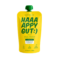 Nutrino Lab haaaappy gut - trópusi pre- és probiotikus gyümölcspüré 180 g