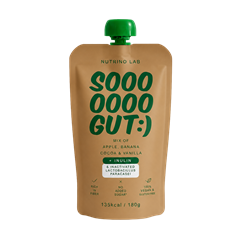 Nutrino Lab sooooooo gut - kakaó és vanília pre- és probiotikus gyümölcspüré 180 g