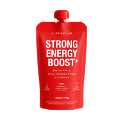 Nutrino Lab strong energy boost - alma, körte, passion fruit, guarana 180 g