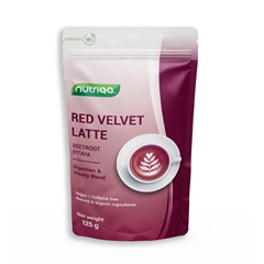Nutriqa bio koffeinmentes vegán cékla-pitaya latte 125 g