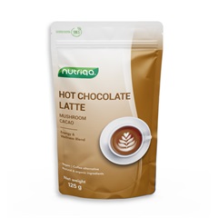Nutriqa bio koffeinmentes vegán gomba-kakaó latte 125 g