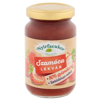Nyírfacukor szamóca lekvár 230 g