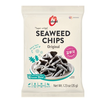 O`Food szuper ropogós alga chips original 35 g
