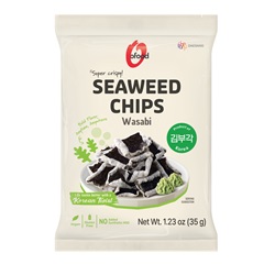 O`Food szuper ropogós alga chips wasabi 35 g