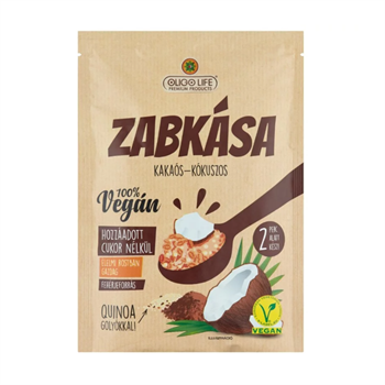 Oligolife vegán zabkása kakaó kókusz édesítőszerekkel 65 g