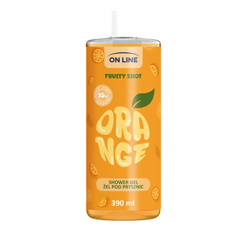 On Line tusfürdő fruity shot narancs 390 ml