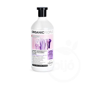 Organic People öko mosógél színes ruhákhoz bio magnóliával és tengeri sóval 1000 ml